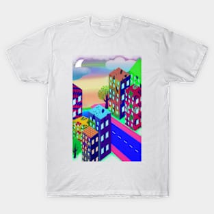 Abstract Urban At Night T-Shirt